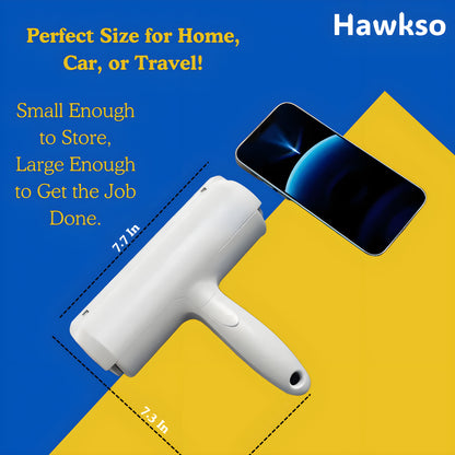 Reusable Pet Hair Remover Roller by Hawkso - Effective Fur Removal for Furniture & Clothing